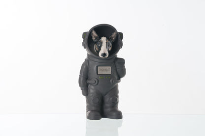 Urn for Ashes Astronaut Dog Bull Terrier. Handmade Customisable Dog Cremation Urn. Handmade Astronaut Art Urn. Keepsake for Ashes by TenderRest. 