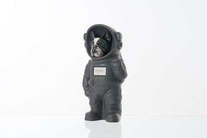 Urn for Ashes Astronaut Dog French Bulldog. Handmade Customisable Dog Cremation Urn. Handmade Astronaut Art Urn. Keepsake for Ashes by TenderRest. Grey Suite 