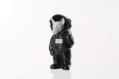 Urn for Ashes Astronaut Dog Bull Terrier. Handmade Customisable Dog Cremation Urn. Handmade Astronaut Art Urn. Keepsake for Ashes by TenderRest. Black Costume