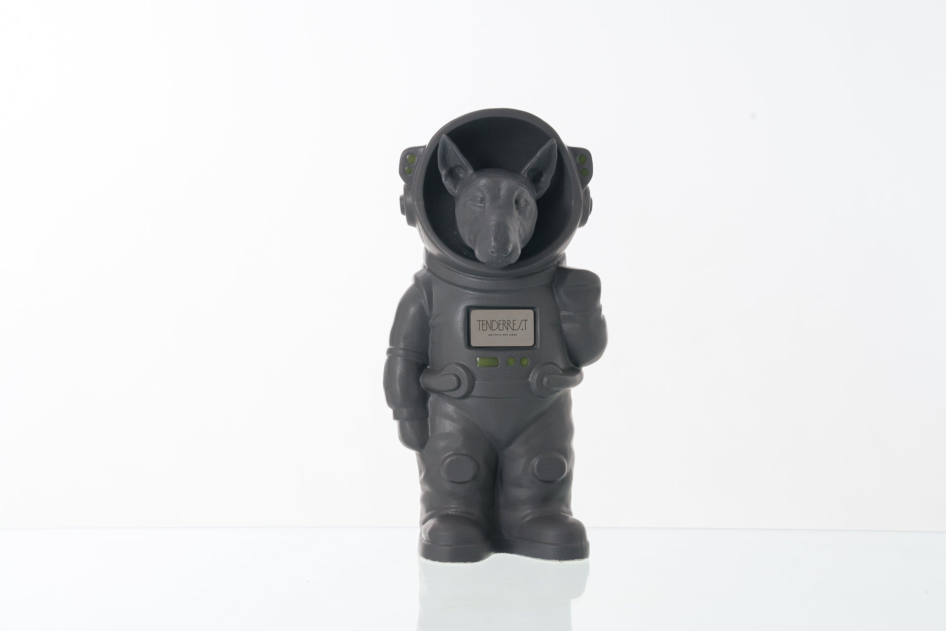 Urn for Ashes Astronaut Dog Bull Terrier. Handmade Customisable Dog Cremation Urn. Handmade Astronaut Art Urn. Keepsake for Ashes by TenderRest. Gray  Costume