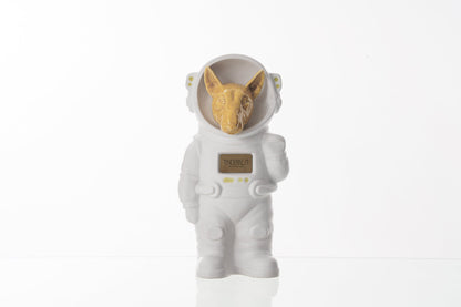 Urn for Ashes Astronaut Dog Bull Terrier. Handmade Customisable Dog Cremation Urn. Handmade Astronaut Art Urn. Keepsake for Ashes by TenderRest. White Costume