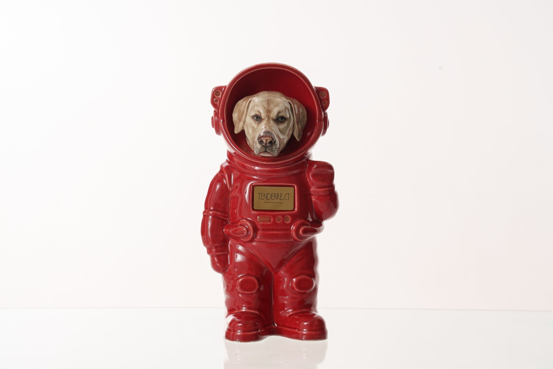 Urn for Ashes Astronaut Dog Labrador Retriever. Handmade Customisable Dog Cremation Urn. Handmade Astronaut Art Urn. Keepsake for Ashes by TenderRest.