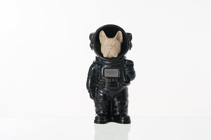 Urn for Ashes Astronaut Dog French Bulldog. Handmade Customisable Dog Cremation Urn. Handmade Astronaut Art Urn. Keepsake for Ashes by TenderRest. Black Costume