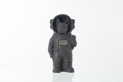 Urn for Ashes Astronaut Dog French Bulldog. Handmade Customisable Dog Cremation Urn. Handmade Astronaut Art Urn. Keepsake for Ashes by TenderRest. Grey Costume