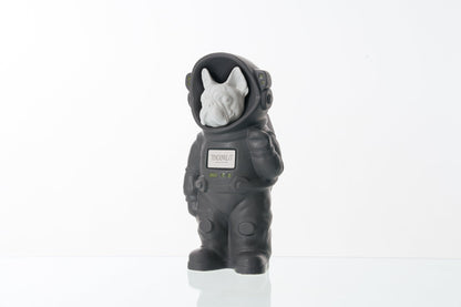 Urn for Ashes Astronaut Dog French Bulldog. Handmade Customisable Dog Cremation Urn. Handmade Astronaut Art Urn. Keepsake for Ashes by TenderRest. Grey Costume