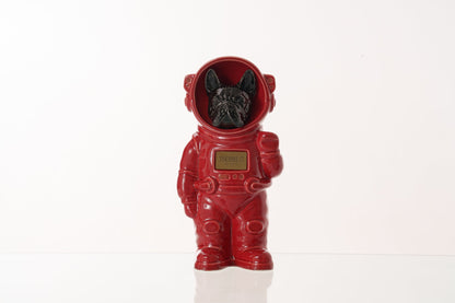 Urn for Ashes Astronaut Dog French Bulldog. Handmade Customisable Dog Cremation Urn. Handmade Astronaut Art Urn. Keepsake for Ashes by TenderRest. Red Costume
