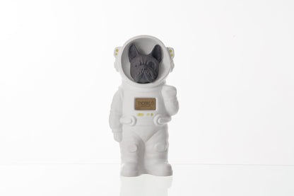 Urn for Ashes Astronaut Dog French Bulldog. Handmade Customisable Dog Cremation Urn. Handmade Astronaut Art Urn. Keepsake for Ashes by TenderRest. White Costume