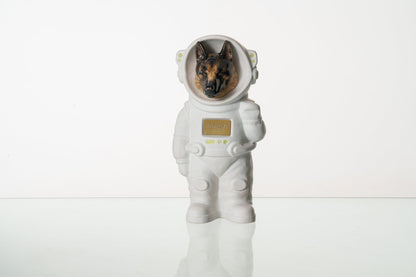 Pulvis Art Urns Pet Cremation Urn White Matte / CUSTOM (by photo) / Yes (+$50) Dog Cremation Urn German Shepherd - Customizable Figure | Ceramic Pet Urn
