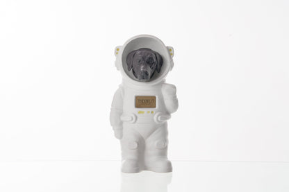 Urn for Ashes Astronaut Dog Labrador Retriever. Handmade Customisable Dog Cremation Urn. Handmade Astronaut Art Urn. Keepsake for Ashes by TenderRest. White Costume