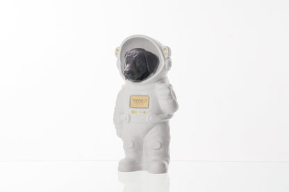 Urn for Ashes Astronaut Dog Labrador Retriever. Handmade Customisable Dog Cremation Urn. Handmade Astronaut Art Urn. Keepsake for Ashes by TenderRest. White Costume