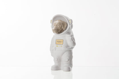 Urn for Ashes Astronaut Dog Labrador Retriever. Handmade Customisable Dog Cremation Urn. Handmade Astronaut Art Urn. Keepsake for Ashes by TenderRest. White Costume