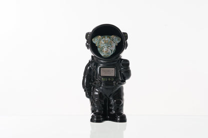 Urn for Ashes Astronaut Jack Russel . Handmade Customisable Dog Cremation Urn. Handmade Astronaut Art Urn. Keepsake for Ashes by TenderRest. Black costume
