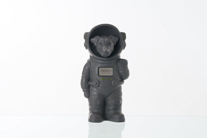 Urn for Ashes Astronaut Jack Russel . Handmade Customisable Dog Cremation Urn. Handmade Astronaut Art Urn. Keepsake for Ashes by TenderRest. Grey costume