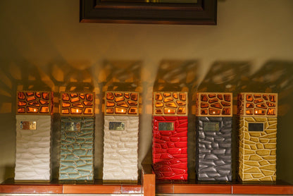 "Everlasting Flame" Cremation Urn for Ashes - White Matte | Ceramic Urn - Pulvis Art Urns