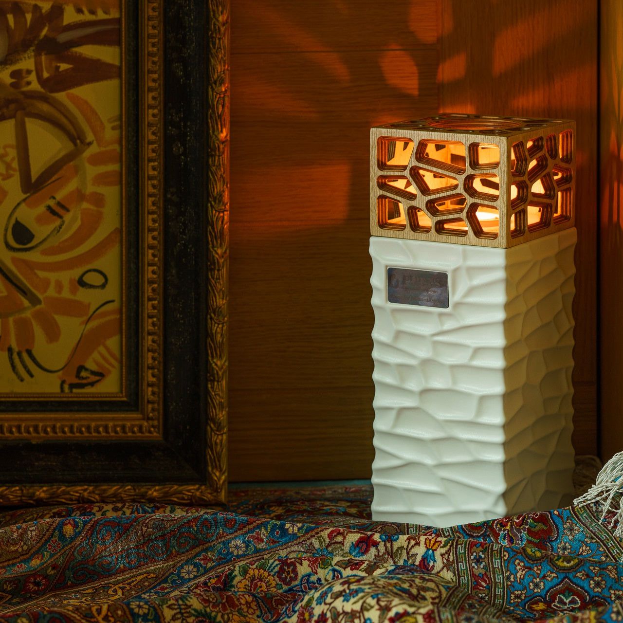 Cremation Urn for Ashes by Pulvis. EVerlasting Flame Memorial Urn