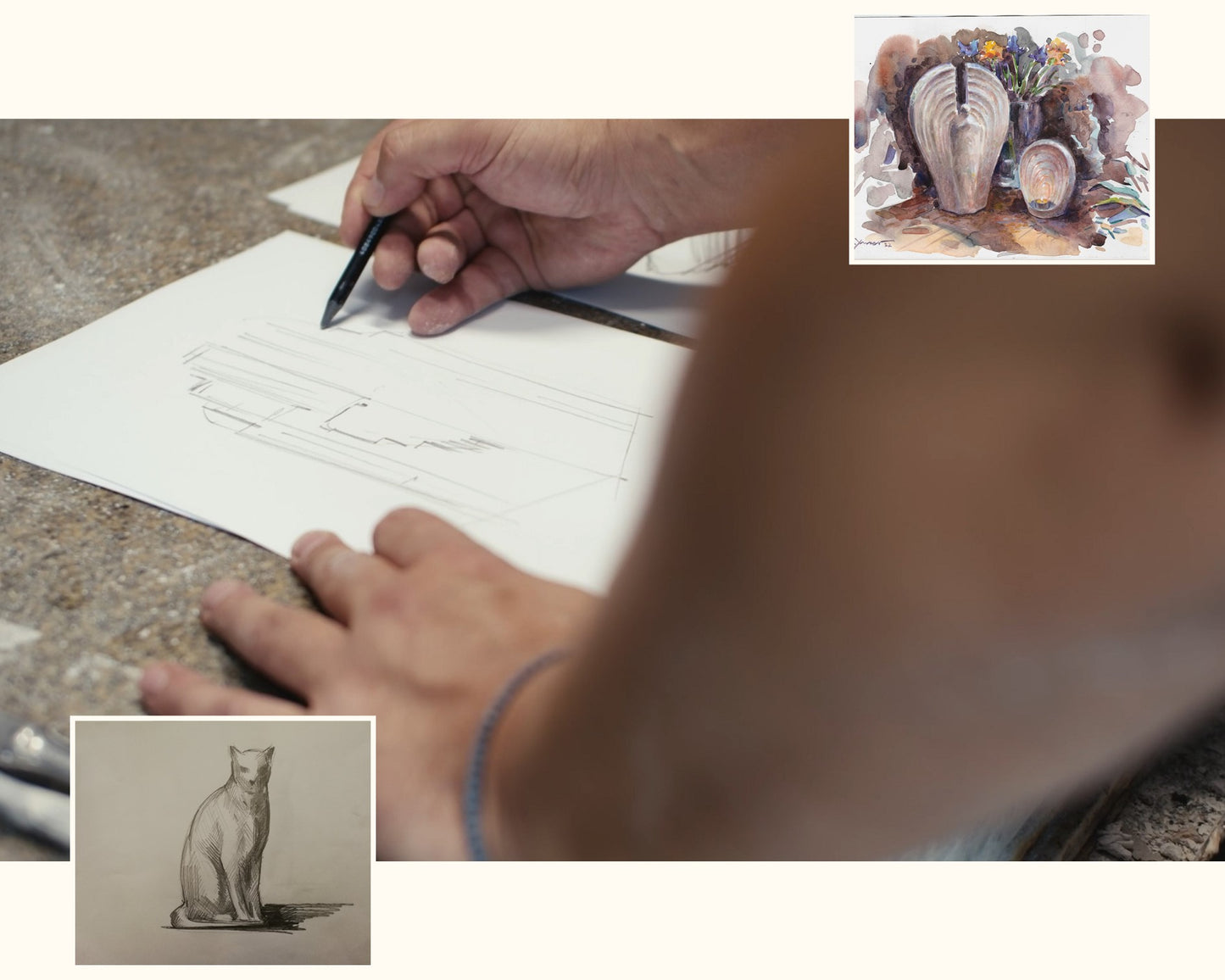 Drawing - Know How process of Pulvis Art Urns. 