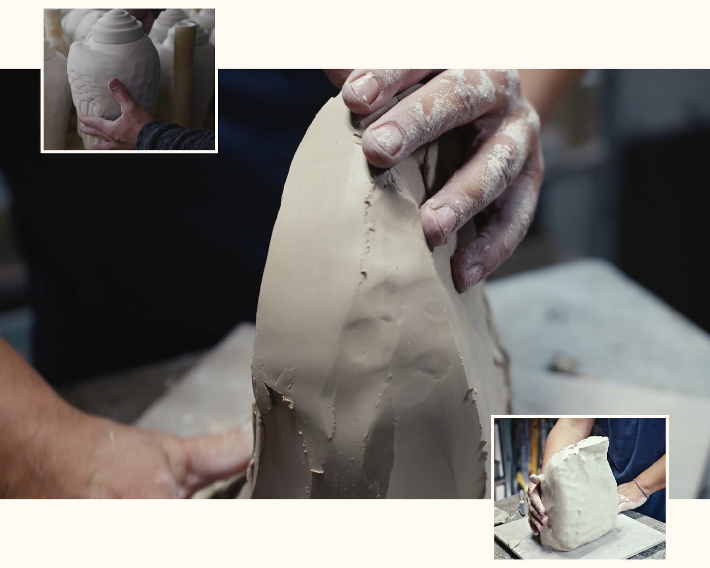 Shaping Clay - Pulvis Art Urns  - Know How - Cremation Urns for Ashes