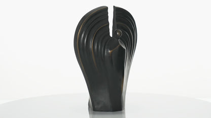 Cast Bronze Cremation Urn "Guardian" - Dark Patina | Exclusive Bronze Urn