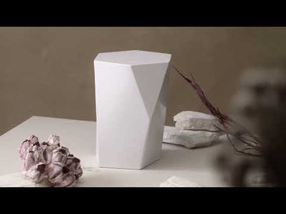 Handmade Urn "Crystal" - Stainless Steel | Cream Matte
