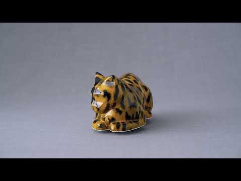 HydroGraphics Pet Urn For Cat | Mixed Yellow | Ceramic