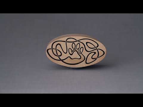 Cosmic Paw Cremation Urn - Plywood | Pet Urn