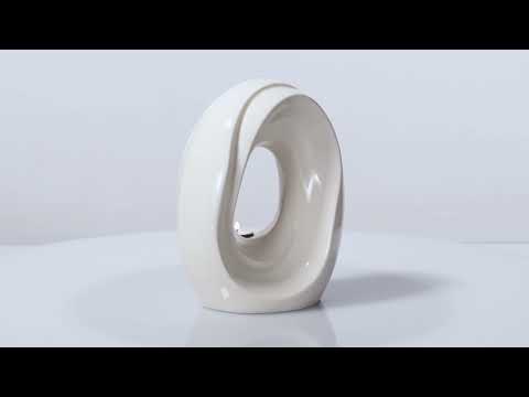 
                  
                    Load and play video in Gallery viewer, Artisan Cremation Urn for Ashes &amp;quot;The Passage&amp;quot; - Medium Urn | White | Ceramic
                  
                