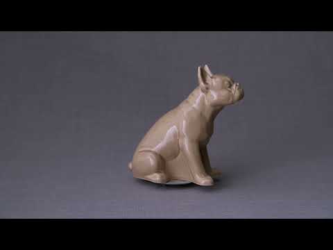 
                  
                    Load and play video in Gallery viewer, French Bulldog Pet Urn - Grey Matte | Ceramic Urn
                  
                