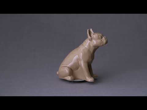 
                  
                    Charger et lire la vidéo dans la visionneuse de la Galerie, French Bulldog Pet Urn - Grey Matte | Ceramic Urn
                  
                