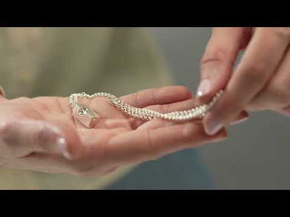 Memorial Cremation Necklace – Heart | Silver | Handmade Cremation Jewelry