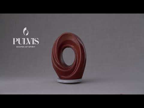 
                  
                    Cargar y reproducir el video en el visor de la galería, Handmade Cremation Urn for Ashes &amp;quot;The Passage&amp;quot; - Genuine Leather
                  
                