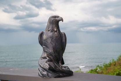 Aquilae Military Memorial For Cremation Ashes - Large | Dark Matte | Ceramic Urn - Pulvis Art Urns