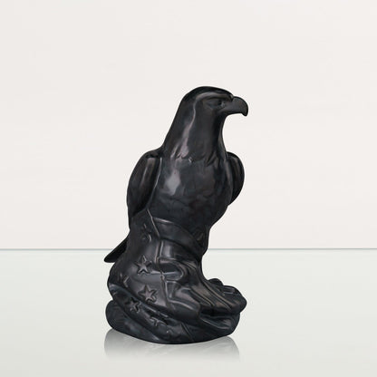 Aquilae Military Memorial For Cremation Ashes - Large | Dark Matte | Ceramic Urn - Pulvis Art Urns