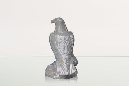 Aquilae Military Memorial For Cremation Ashes - Large | Pearl White | Ceramic Urn - Pulvis Art Urns