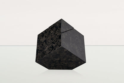 Carbon Fiber Cremation Urn "Abstract" - Forged Carbon Urn - Pulvis Art Urns