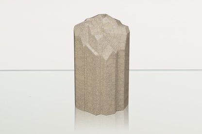 Cremation Candle Urn for Ashes "Heart" - Large | Craquelure | Ceramic Urn - Pulvis Art Urns