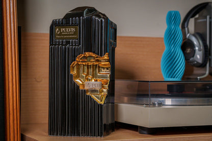 Cremation Candle Urn for Ashes "Heart" - Large | Lamp Black | Ceramic Urn - Pulvis Art Urns