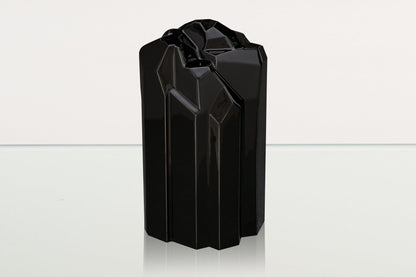 Cremation Candle Urn for Ashes "Heart" - Large | Lamp Black | Ceramic Urn - Pulvis Art Urns