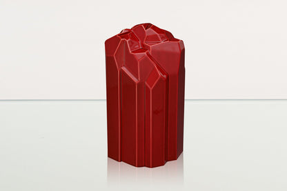 Cremation Candle Urn for Ashes "Heart" - Large | Red | Ceramic Urn - Pulvis Art Urns