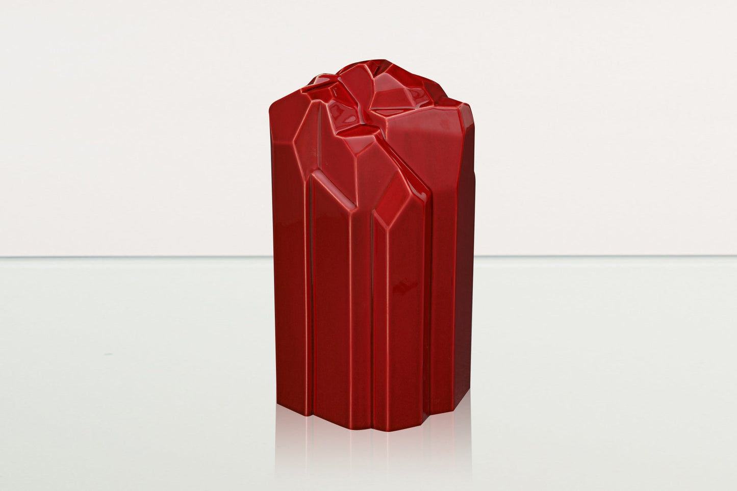 
                  
                    Pulvis Art Urns Adult Size Urn Cremation Candle Urn for Ashes "Heart" - Large | Red | Ceramic Urn
                  
                