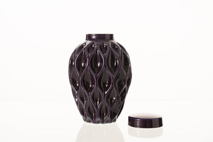 Cremation Urn "Echo" - 3D Printed Ceramic Urn | Violet | Large - Pulvis Art Urns
