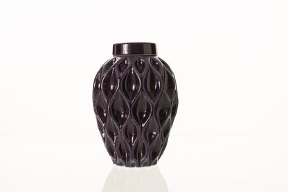 Cremation Urn "Echo" - 3D Printed Ceramic Urn | Violet | Large - Pulvis Art Urns