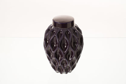 Cremation Urn "Echo" - 3D Printed Ceramic Urn | Violet | Large - Pulvis Art Urns