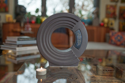 Pulvis Art Urns Adult Size Urn Cremation Urn "Solace" - Adult Memorial Urn | Gray Matte | Ceramic