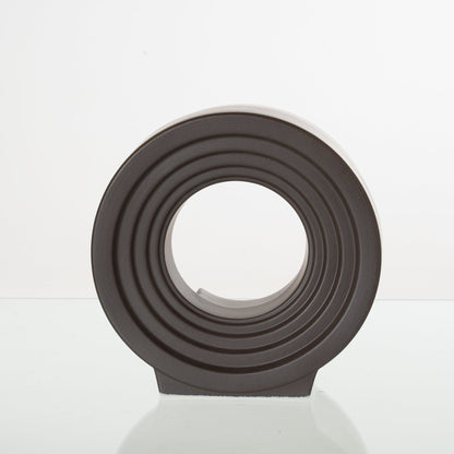 Pulvis Art Urns Adult Size Urn Cremation Urn "Solace" - Adult Memorial Urn | Gray Matte | Ceramic