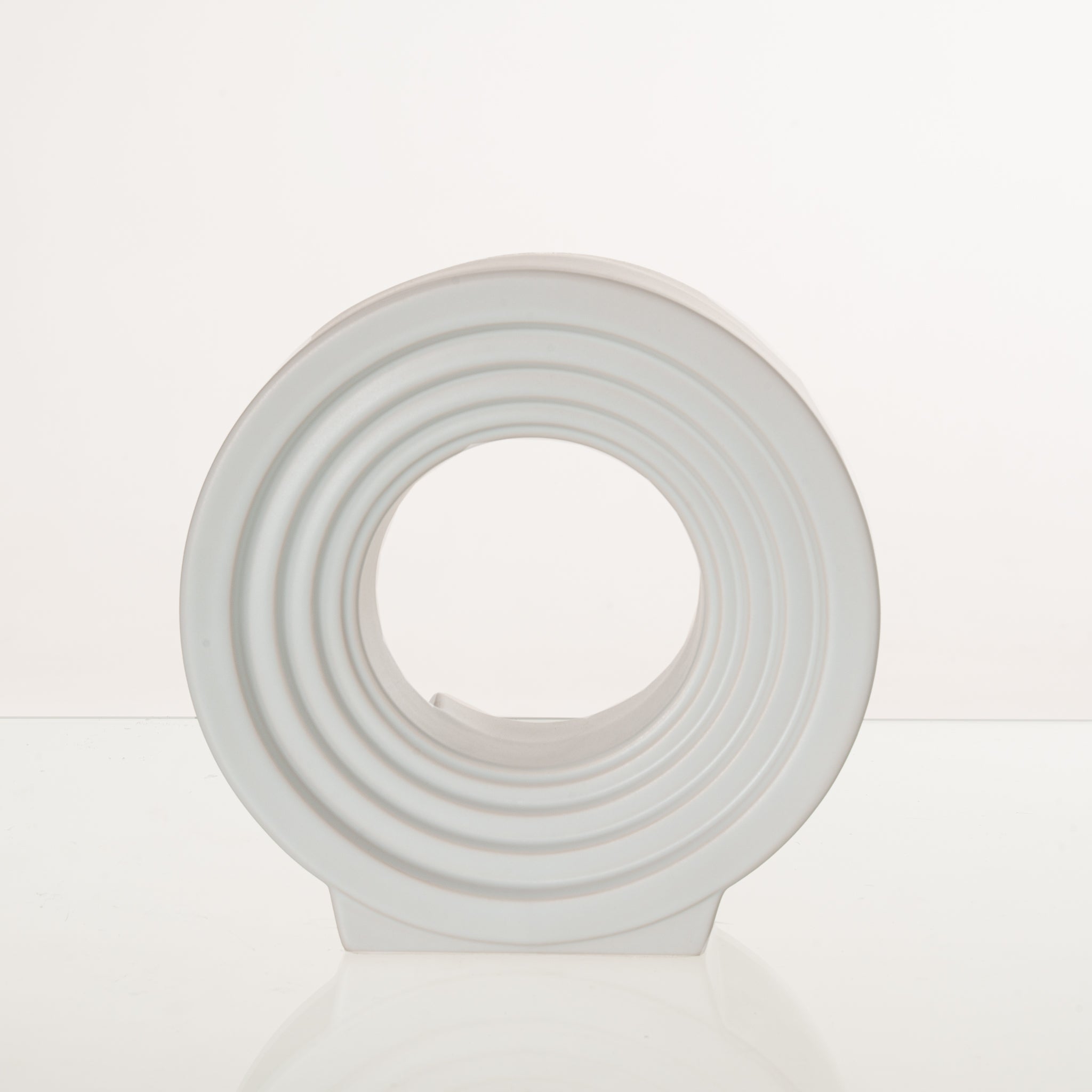 Pulvis Art Urns Adult Size Urn Cremation Urn "Solace" - Adult Memorial Urn | White Matte | Ceramic