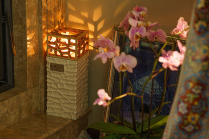 "Everlasting Flame" Cremation Urn for Ashes - Craquelure | Ceramic Urn - Pulvis Art Urns