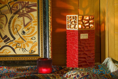 "Everlasting Flame" Cremation Urn for Ashes - Red | Ceramic Urn - Pulvis Art Urns