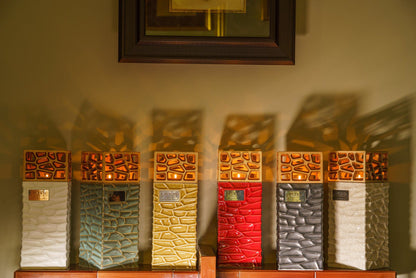 "Everlasting Flame" Cremation Urn for Ashes - White Matte | Ceramic Urn - Pulvis Art Urns