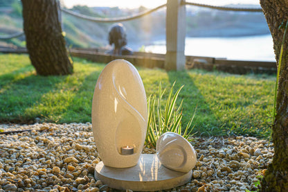 Eternity Handmade Cremation Urn for Ashes - Large | Craquelure | Ceramic Urn - Pulvis Art Urns