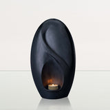 Eternity Handmade Cremation Urn for Ashes - Large | Dark Matte | Ceramic Urn - Pulvis Art Urns